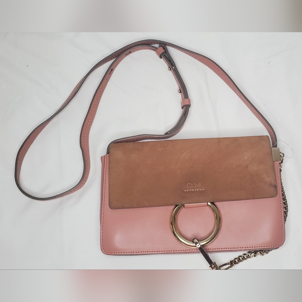 CHLOE - small- Faye crossbody bag- excellent conditions - leather and suede